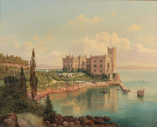 Ansicht des Schlosses Miramare bei Triest - Hubert Sattler — Ansicht des Kunstwerks