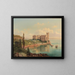 Ansicht des Schlosses Miramare bei Triest - Hubert Sattler — gerahmtes Bild an der Wand