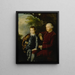 Portrait eines Gentlemans und eines Jungen in einer Landschaft - Hugh Barron — gerahmtes Bild an der Wand