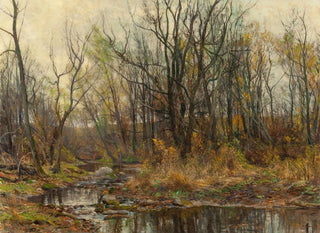Ein Bach im Berkshire im Herbst - Hugh Bolton Jones — Ansicht des Kunstwerks