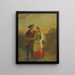 Ein Junge und seine Tochter - Hugh Cameron — gerahmtes Bild an der Wand