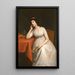 Portrait einer Dame, die Lady Charlotte McDonnell, Countess of Antrim, sein soll - Hugh Douglas Hamilton — gerahmtes Bild an der Wand