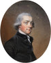 Portrait eines Gentlemans in schwarzem Mantel - Hugh Douglas Hamilton — Ansicht des Kunstwerks