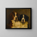 Studie von zwei Saint-Bernard - Hugh George Shaw — gerahmtes Bild an der Wand