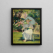 L Portrait von Alice L. Riddle im Garten Phlox - Hugh Henry Breckenridge — gerahmtes Bild an der Wand