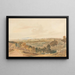 Oxford-Gemälde von Boars Hill - Hugh O'Neill — gerahmtes Bild an der Wand
