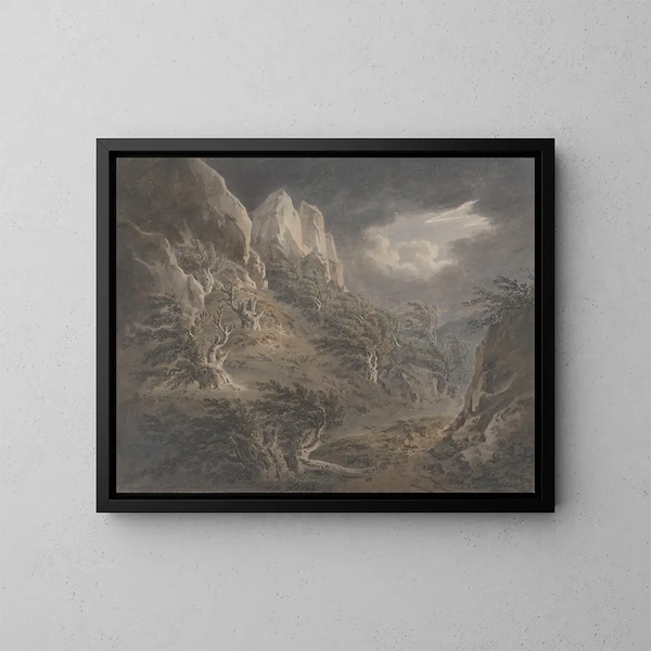Holz von Birnam - Hugh William Williams — gerahmtes Bild an der Wand
