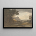 Château dans un paysage - Hugh William Williams — gerahmtes Bild an der Wand