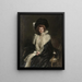 Portrait einer Dame - Hugh de Twenbrokes Glazebrook — gerahmtes Bild an der Wand