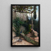 Terrasse mit Pfau, die Alhambra - Hugo Birger — gerahmtes Bild an der Wand
