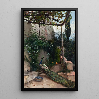 Hugo Birger - Terrace with Peacock the Alhambra.webp