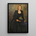Portrait einer Dame - Hugo Boettinger — gerahmtes Bild an der Wand