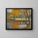 Badende in einem bewaldeten Teich - Hugo Charlemont — gerahmtes Bild an der Wand