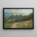 Die Ruine Starhemberg im Piestingtal - Hugo Darnaut — gerahmtes Bild an der Wand