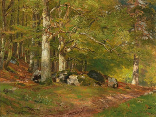 Szenen im Wald mit Hirschen - Hugo Darnaut — Ansicht des Kunstwerks