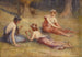 Die drei Grazien auf einer Wiese - Hugo Löffler — Ansicht des Kunstwerks