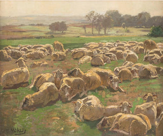 Schafe - Hugo Mühlig — Ansicht des Kunstwerks