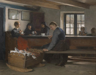 Besuch beim Mieter - Hugo Salmson — Ansicht des Kunstwerks