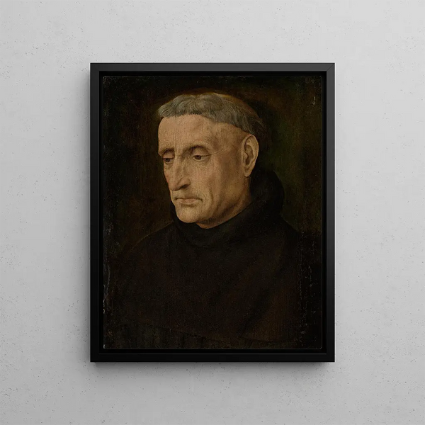 Ein benediktinischer Mönch - Hugo van der Goes — gerahmtes Bild an der Wand