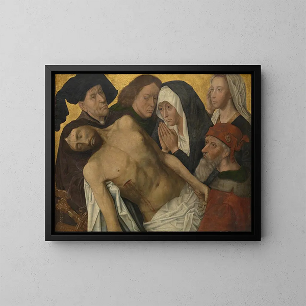 La Lamentation du Christ - Hugo van der Goes — gerahmtes Bild an der Wand