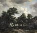 Hütte unter den Bäumen - Meindert Hobbema — Ansicht des Kunstwerks