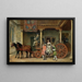 La visite - Ignacio De León Y Escosura — gerahmtes Bild an der Wand