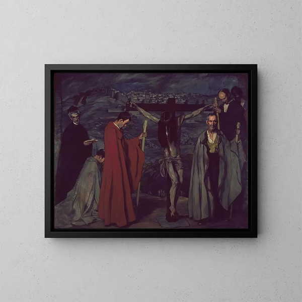 Der Christus des Blutes - Ignacio Zuloaga — gerahmtes Bild an der Wand