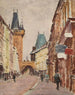 Eingang der Karlsbrücke in Prag - Ignacy Pinkas — Ansicht des Kunstwerks