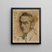 Selbstporträt - Ignacy Pinkas — gerahmtes Bild an der Wand