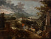Landschaft mit der Burg Stattenberg - Ignaz Flurer — Ansicht des Kunstwerks