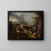 Landschaft mit der Burg Stattenberg - Ignaz Flurer — gerahmtes Bild an der Wand