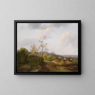 Ignaz Raffalt - Weite Landschaft mit Hirten.webp