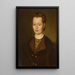 Portrait von Elise Hugel - Ignaz Weisser — gerahmtes Bild an der Wand