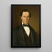 Portrait de Joseph Hugel de Bonndorf - Ignaz Weisser — gerahmtes Bild an der Wand