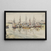 Bateaux dans le port - Igor Pčel — gerahmtes Bild an der Wand