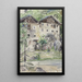 Rangée de maisons - Igor Pčel — gerahmtes Bild an der Wand