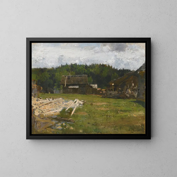 Klarer Waldlichtung bei Tchougouïv, Ukraine - Ilya Efimovich Repin — gerahmtes Bild an der Wand