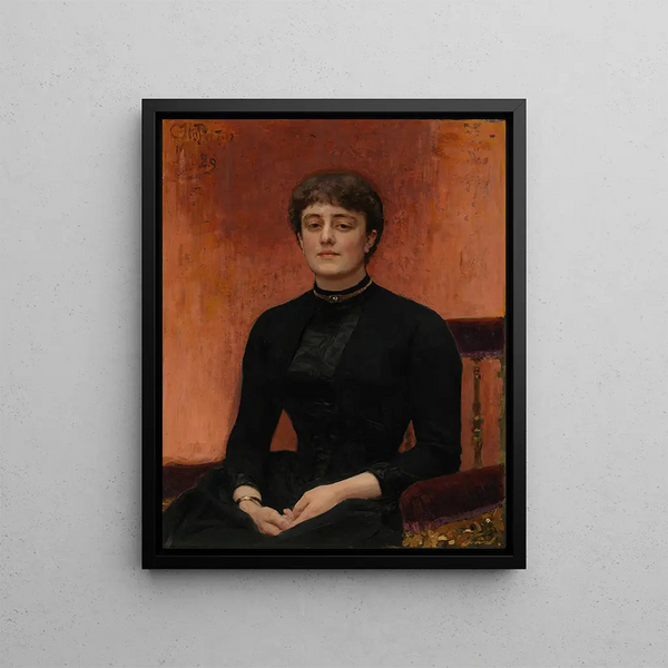 Portrait von Elizaveta Zvantseva - Ilya Efimovich Repin — gerahmtes Bild an der Wand