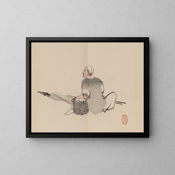 Keinen shugajō Pl74 - Imao Keinen — gerahmtes Bild an der Wand