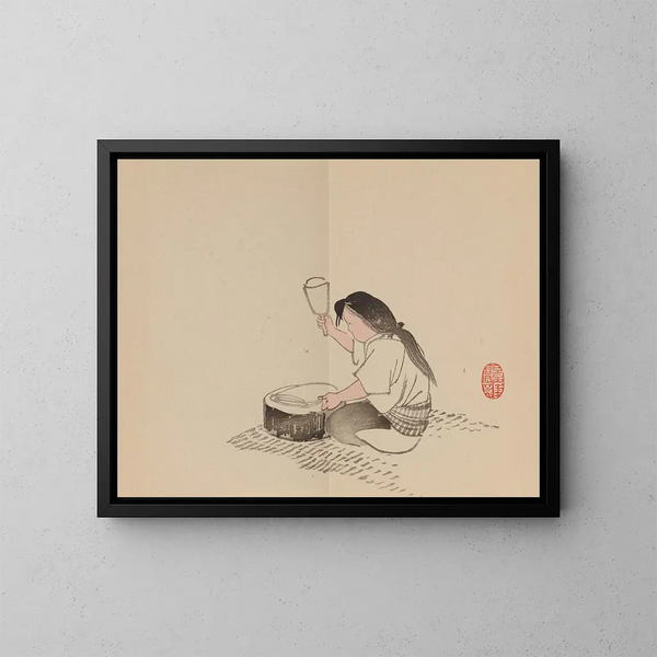 Keinen shugajō Pl. 78 - Imao Keinen — gerahmtes Bild an der Wand