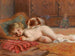 Kind mit Hund und Puppe - Imre Gergely — Ansicht des Kunstwerks