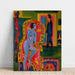 Reproduktion des Gemäldes Innentableau mit nackter Frau und Mann - Ernst Ludwig Kirchner