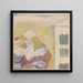 Innenaufnahme mit der Uhr - Paul Klee — gerahmtes Bild an der Wand