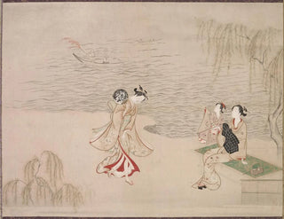 Schönheiten am Meer - Ippitsusai Bunchō — Ansicht des Kunstwerks