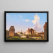 Ansicht des Römischen Forums mit dem Konstantinsbogen - Ippolito Caffi — gerahmtes Bild an der Wand