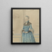 Portrait de Maria van IJsseldijk debout, portrait au genou - Isaac Lodewijk la Fargue van Nieuwland — gerahmtes Bild an der Wand