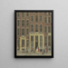 Buchhandlung und Lotterietafel von Jan de Groot in der Kalverstraat in Amsterdam - Isaac Ouwater — gerahmtes Bild an der Wand