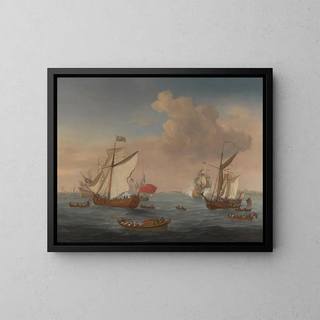 Isaac Sailmaker - Ships in the Thames Estuary near Sheerness.webp