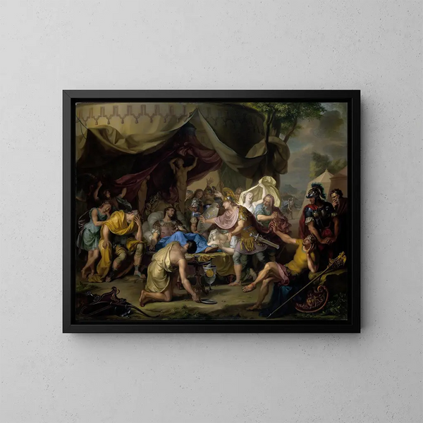 La mort d'Épaminondas - Isaac Walraven — gerahmtes Bild an der Wand