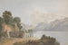 Landschaft mit Bergsee, Tür und Figuren - Isaac Weld — Ansicht des Kunstwerks